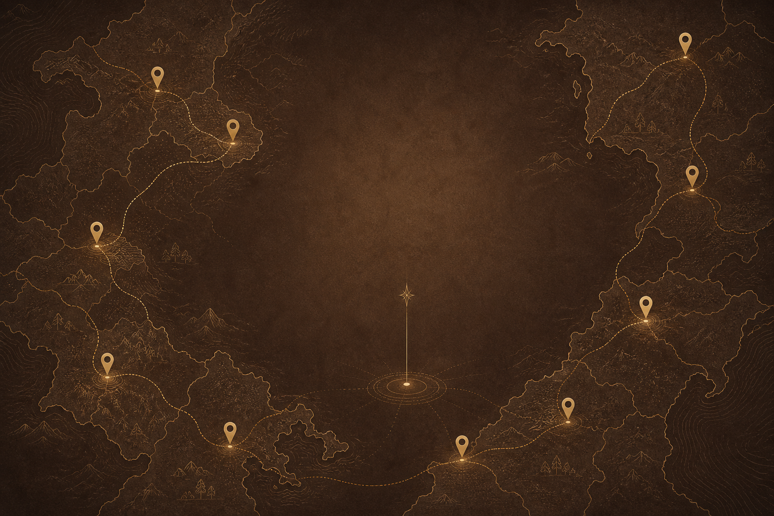 An illustrated network of connected local support locations